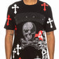 Cotton Print Chome Cross Thirt