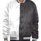 Color Block Two Tone Varsity Jacket