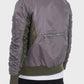 Two Tone Color Block Bomber Jacket