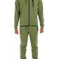Mens Full Zip Sweat Pant Sweat Set