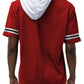 Mens Short Sleeve Hooded Tshirt