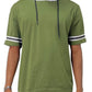 Mens Short Sleeve Hooded Tshirt