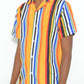 Mens Striped Button Down Shirt Print