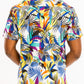 Hawaiian Print Button Down Shirt