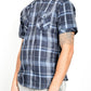Men's Casual Short Sleeve Plaid Shirts
