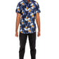 Hawaiian Print Button Down Shirt