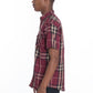 Men's Casual Short Sleeve Checker Shirts