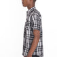 Men's Casual Short Sleeve Checker Shirts