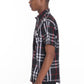 Men's Casual Short Sleeve Checker Shirts