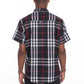 Men's Casual Short Sleeve Checker Shirts