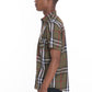 Men's Casual Short Sleeve Checker Shirts
