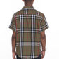 Men's Casual Short Sleeve Checker Shirts