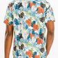 Hawaiian Print Button Down Shirt