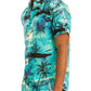 Hawaiian Print Button Down Shirt