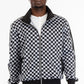 Mens Full Zip Checkered Jacket