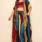 Printed Wide Pants Set