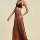 Pleated Skirt With Buttons And Pockets