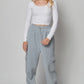 Fleece Lined Cargo Sweat Jogger Pants