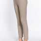 Cotton-span Twill Belted Long Pants