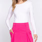 Stretch Cargo Mini Skirt With Underpants