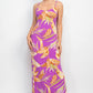 Scoop Tropical Print Maxi Dress