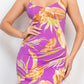 Scoop Tropical Print Maxi Dress