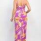 Scoop Tropical Print Maxi Dress