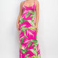 Scoop Tropical Print Maxi Dress