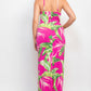 Scoop Tropical Print Maxi Dress