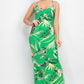 Scoop Tropical Print Maxi Dress