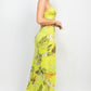 Scoop Tropical Print Maxi Dress