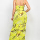 Scoop Tropical Print Maxi Dress