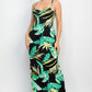 Scoop Tropical Print Maxi Dress