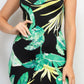 Scoop Tropical Print Maxi Dress