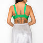 Smock V-neck Satin Bra Top