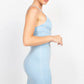 Front Button Cami Denim Dress