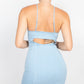 Front Button Cami Denim Dress