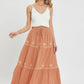 Embroidery Maxi Skirts