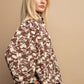 Floral Print Button Down Blouse