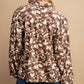 Floral Print Button Down Blouse