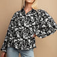 Floral Print Button Down Blouse