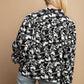 Floral Print Button Down Blouse
