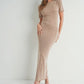 Short-sleeve Maxi Dress