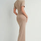 Short-sleeve Maxi Dress
