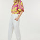 High Waist Zipper Front Skinny Pants