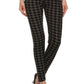 High Waisted Houndtooth Printed Knit Legging With Elastic Waistband