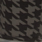 High Waisted Houndtooth Printed Knit Legging With Elastic Waistband