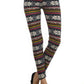 Fair Isle Printed, High Waist Knit Leggings