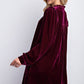 Mini Ruffle Detailing Velvet Dress
