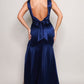 Sleeveless Deep V Low Back Bow Maxi Dress